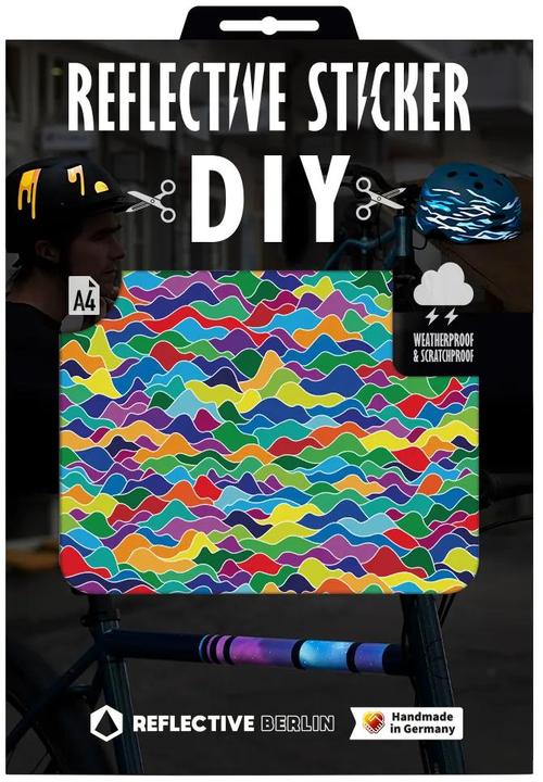Produktbild Reflective Berlin Reflexaufkleber Diy Sheet Sticker Flow Pop (1 Sticker)