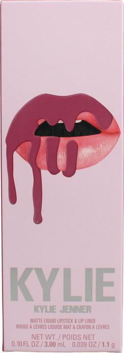 Actual product image Kylie Jenner Kylie By Matte Lip Kit - Matte Liquid Lipstick 3ml + Lip Liner (302 Snow Way Bae)