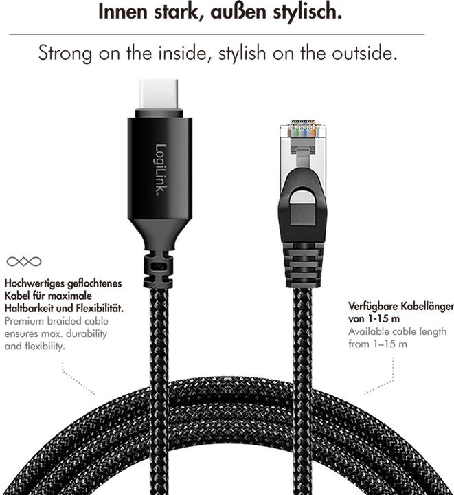 Image du produit LogiLink Câble réseau (S/FTP, CAT6, 2 m)