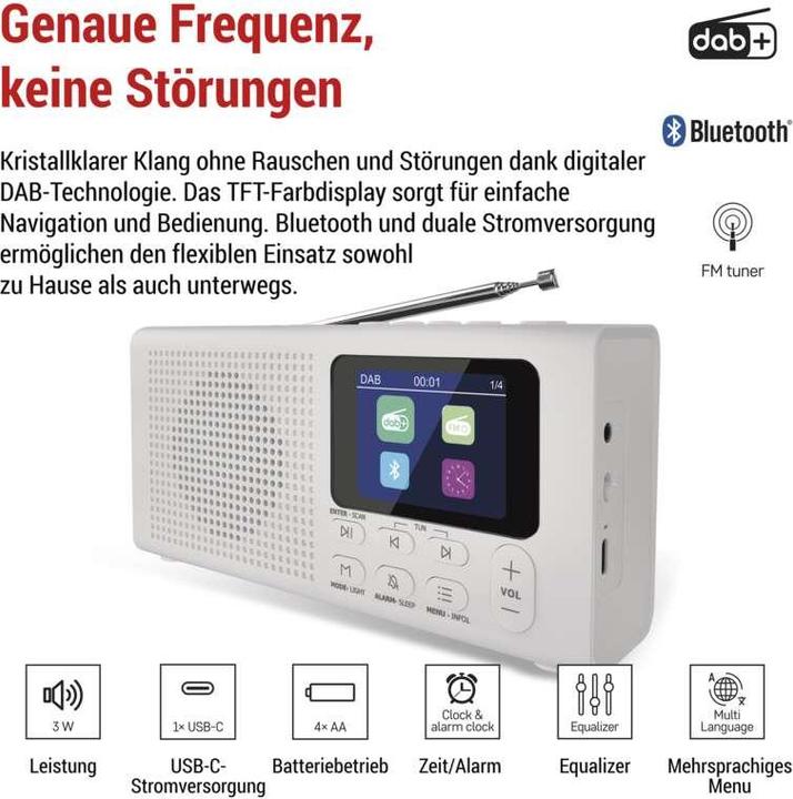 Produktbild Emos P-600b (DAB+, DAB, FM, Bluetooth)