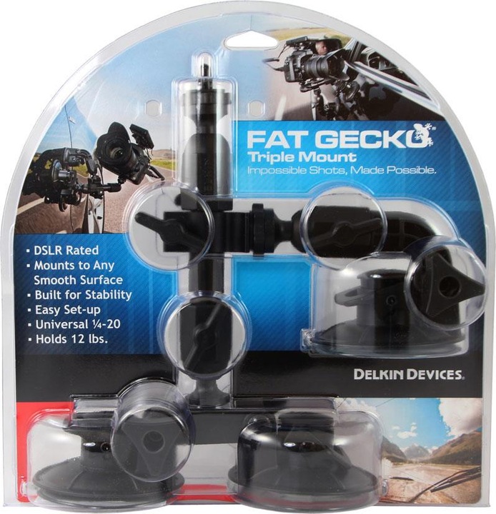 Productafbeelding Delkin Fat Gecko drievoudige zuignapbevestiging (Montagebeugel)
