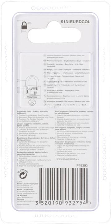 Actual product image Master Lock 9131eurdcol