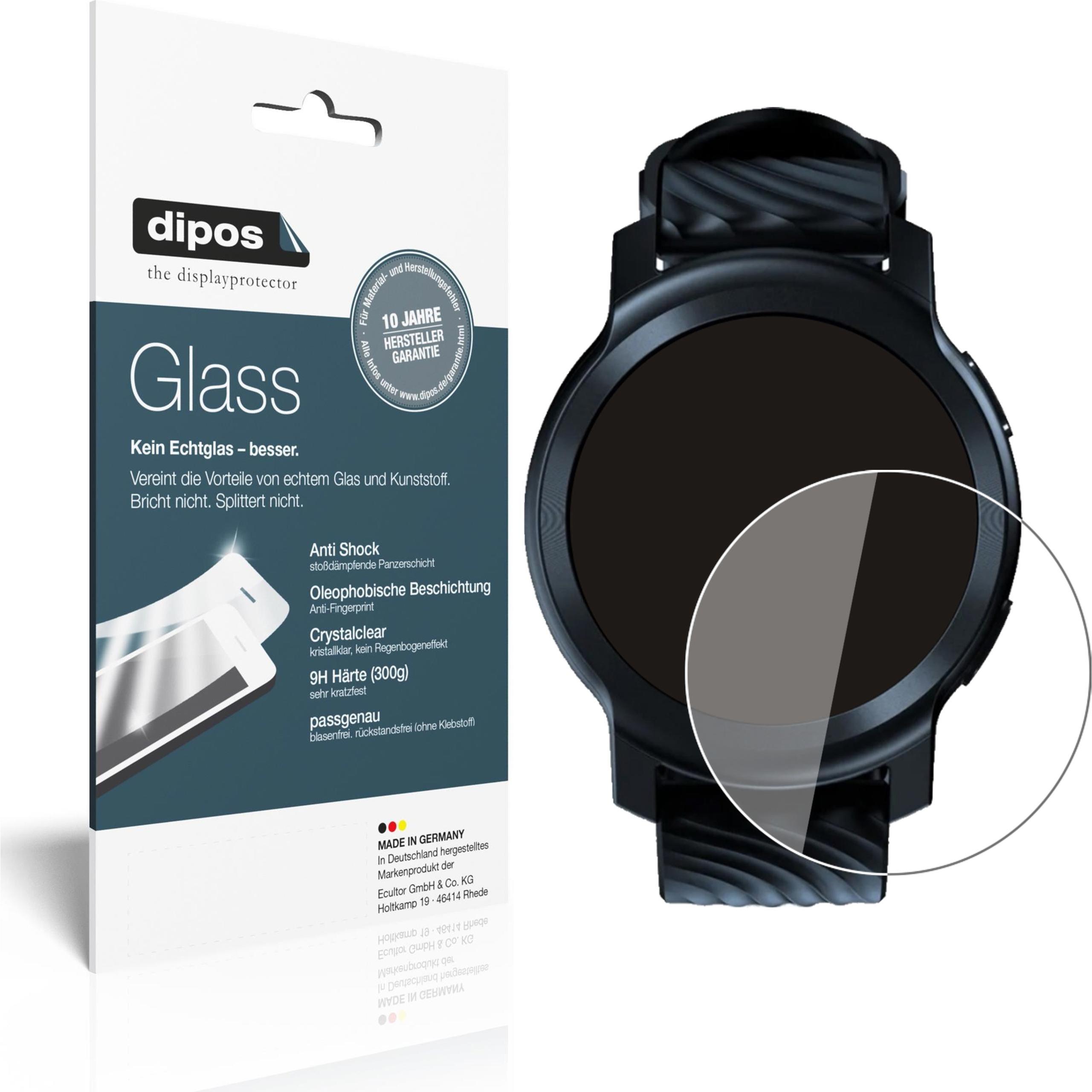 Dipos Displayschutz Anti-Shock, Smartwatch Schutzfolie, Transparent