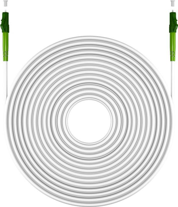 Produktbild Goobay Glasfaserkabel FTTH, Singlemode OS2 White, weiss Simplex, 15 m (S/UTP, CAT6e, 15 m)