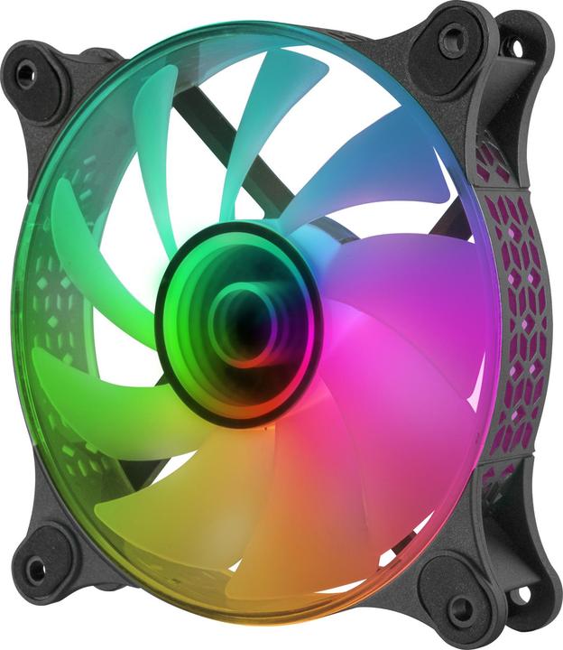 Image du produit Mars Gaming Ventilateur Boitier Mf-3d RGB - 12cm (Noir) (120 mm, 1 x)