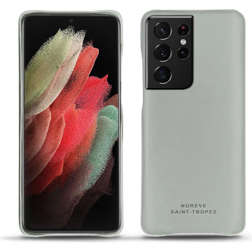 Noreve Lederschutzhülle (Samsung Galaxy S21 Ultra), Smartphone Hülle, Grau