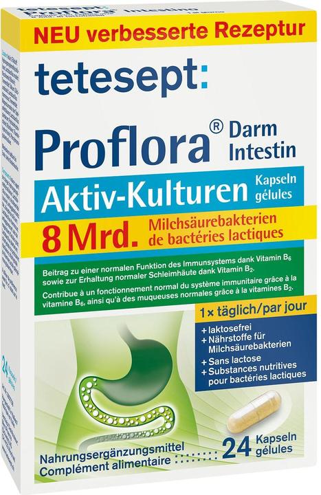 Immagine prodotto Tetesept Colture attive intestinali Proflora (24 Pezzo/i, Pillole, 12.80 g)