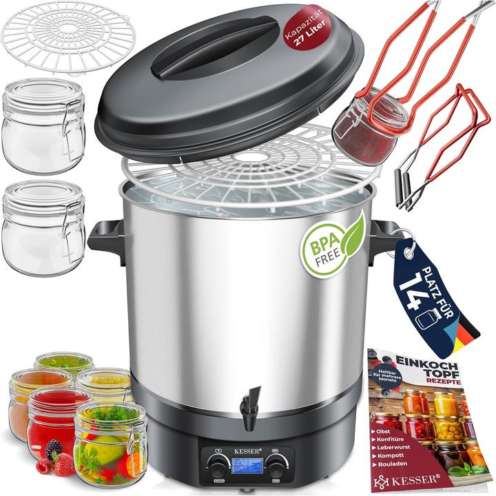 Produktbild Kesser Einkochautomat mit Timer und Abschaltautomatik (27 l)