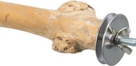 Actual product image Trixie Perch with screw fastening, coffee wood, 20 cm/ø 20-30 mm