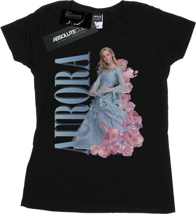 Actual product image Disney Womens/Ladies Maleficent Mistress Of Evil Aurora Homage Cotton T-Shirt (XXL)
