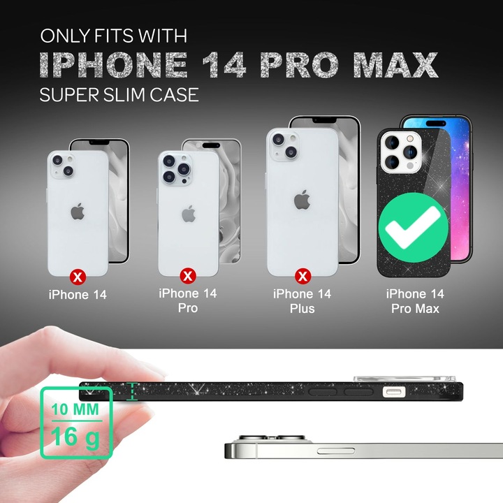 Image du produit Nalia Étui à paillettes (Apple iPhone 14 Pro Max)