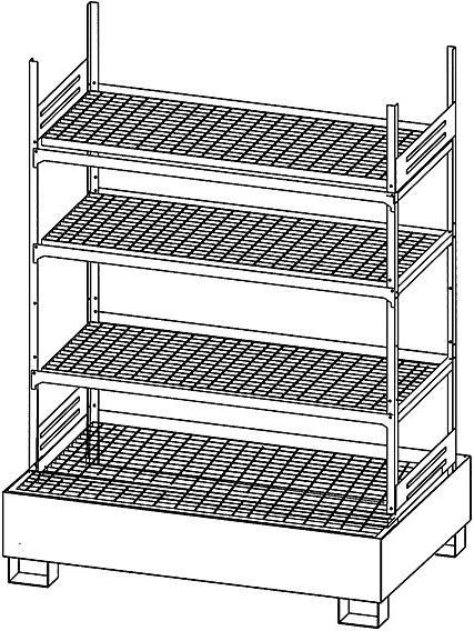 Produktbild kaiserkraft Kleingebinde-Gefahrstoffregal