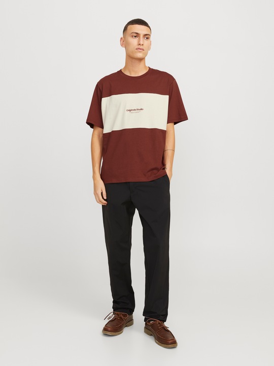 Actual product image Jack & Jones Jorvesterbro Block Tee Ss Crew Styd Aw24 (XL)