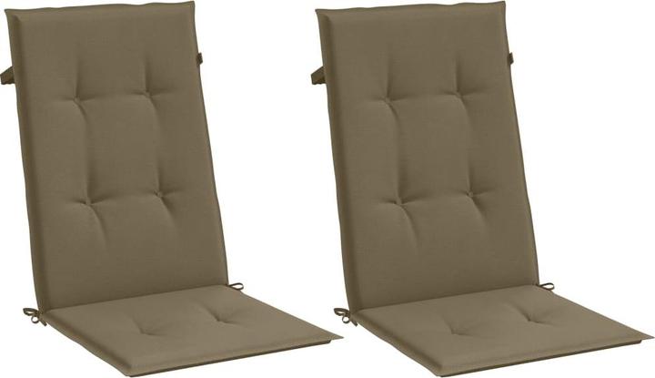 Immagine prodotto VidaXL Cuscini dello schienale alto 2 pezzi in tessuto (120 x 50 x 4 cm)