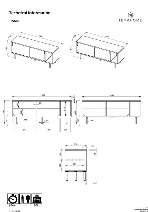 Immagine prodotto Temahome Allora (165 x 46 x 66 cm)
