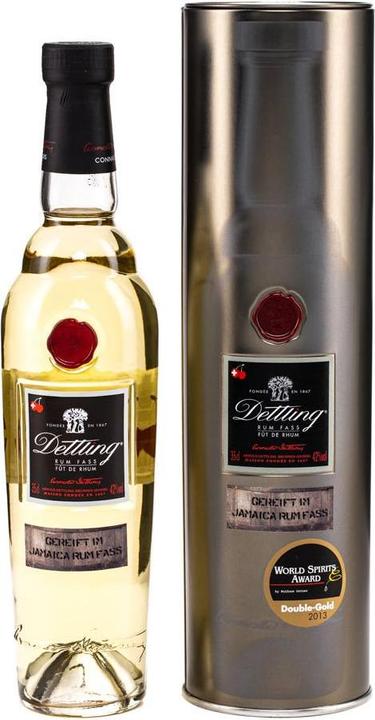 Actual product image Dettling Kirsch rum barrel with case