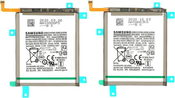 Actual product image Samsung Akku G780/G781/A525/A526/A528 Galaxy S20 FE/A52/A52s EB-BG781ABY