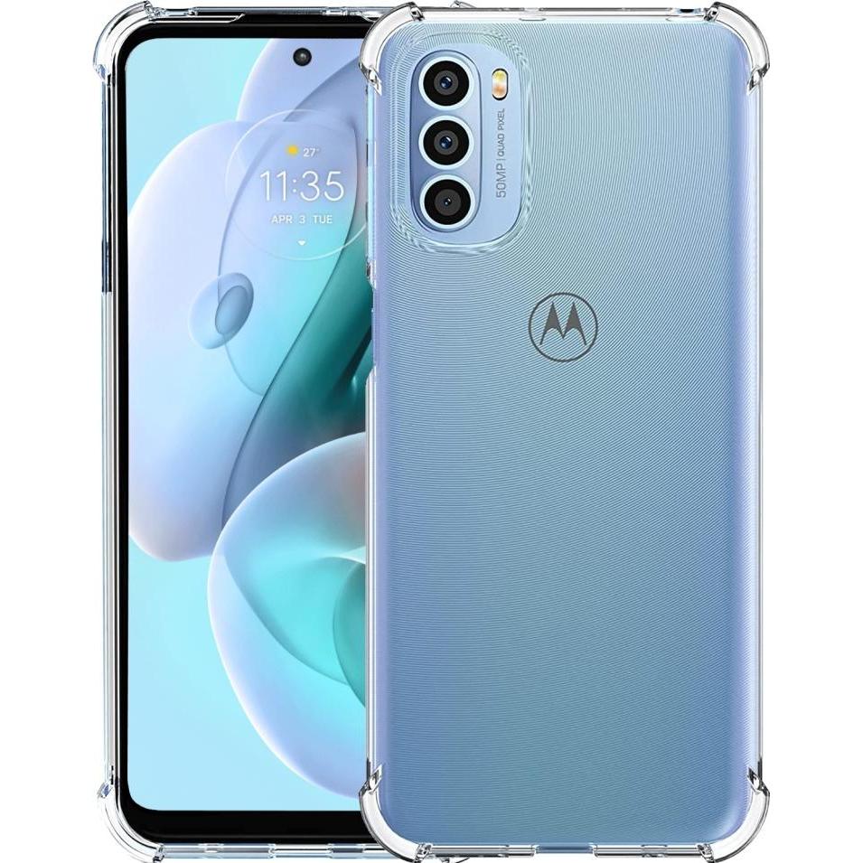 Screenguard Motorola Moto G41 Hülle Crystal Soft Airbag Bumper (Motorola Moto G41), Smartphone Hülle, Transparent