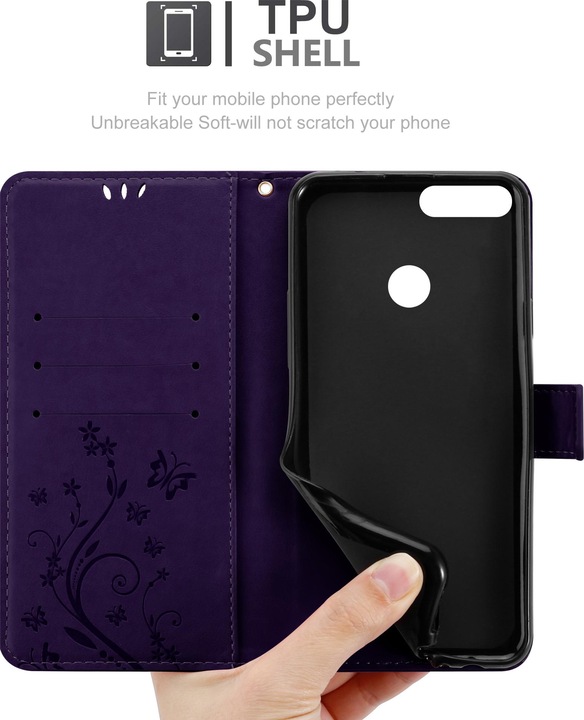 Produktbild Cadorabo Flower Book Cover (Honor 9 Lite)