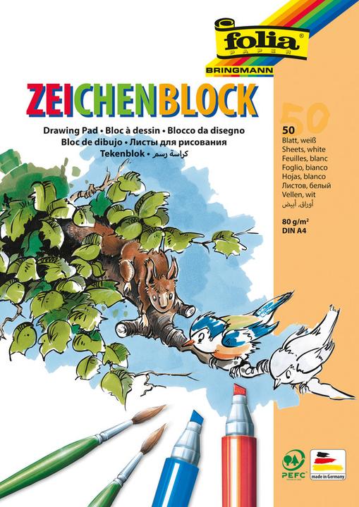 Actual product image Folia Mahlblock (A4, Plain, Soft cover)