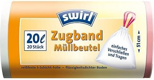 Produktbild Swirl Zugband-Müllbeutel (20 x, 20 l)