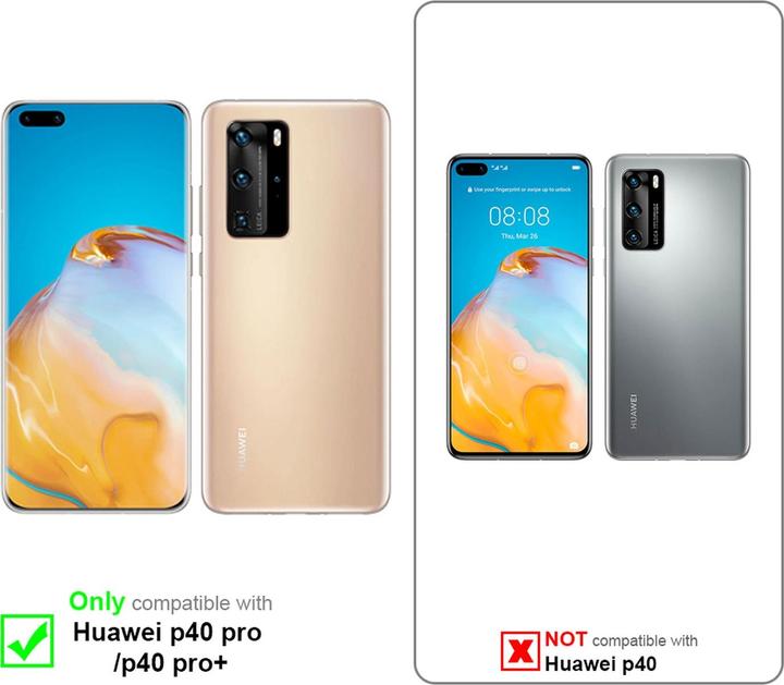 Produktbild Cadorabo Flower Book Cover (Huawei P40 Pro)