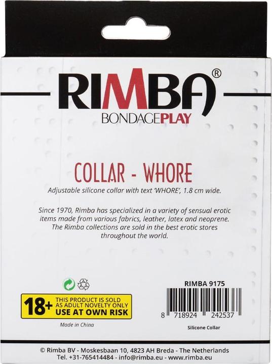 Produktbild Rimba Halsband "Whore"