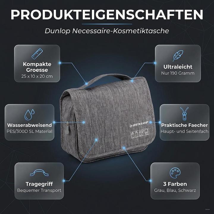 Produktbild Dunlop Kulturbeutel 3ass