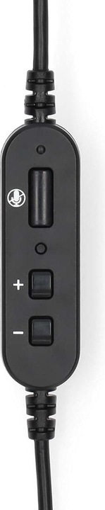 Produktbild Nedis PC-Headset - Im Ohr - Mono - USB Type-A/USB Type-C - Klappbarer Mikrofon - Schwarz (Kabelgebunden, USB-A)