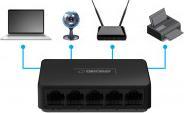 Actual product image Esperanza 5 PORT ETHERNET SWITCH 10/100 FLUX (5 ports)