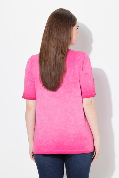 Immagine prodotto Ulla Popken T-shirt classica con stella alpina, scollo a V e mezze maniche (58)