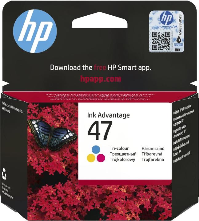 Actual product image HP 47 - 14 ml - Colour (Cyan, Magenta, Ge