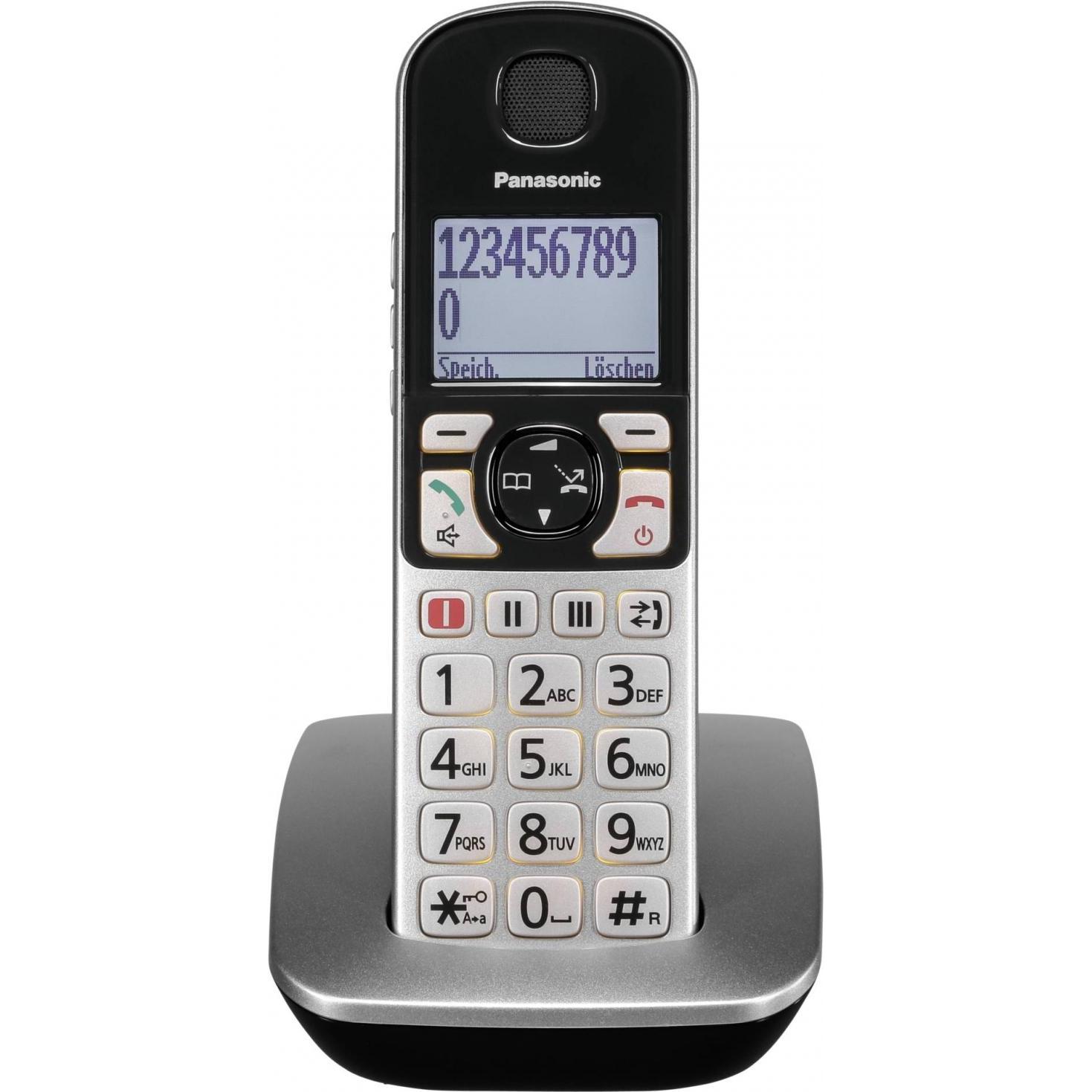 Panasonic KX-TGQ500 (DE-Version), Telefon, Silber