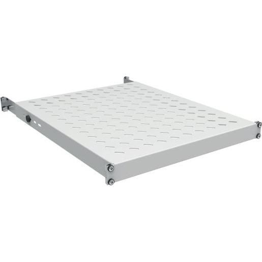 EFB Elektronik 19" 1HE Fachboden fest, ET 750..850 mm, 120 kg, Schranktiefe 1000, RAL9005, Serverschrank Zubehör, Grau