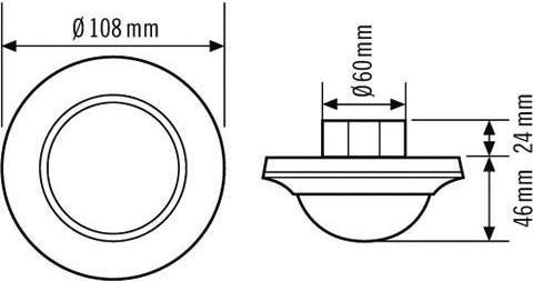 Immagine prodotto Esylux Rilevatore di movimento MDC360i/24 (24 m)
