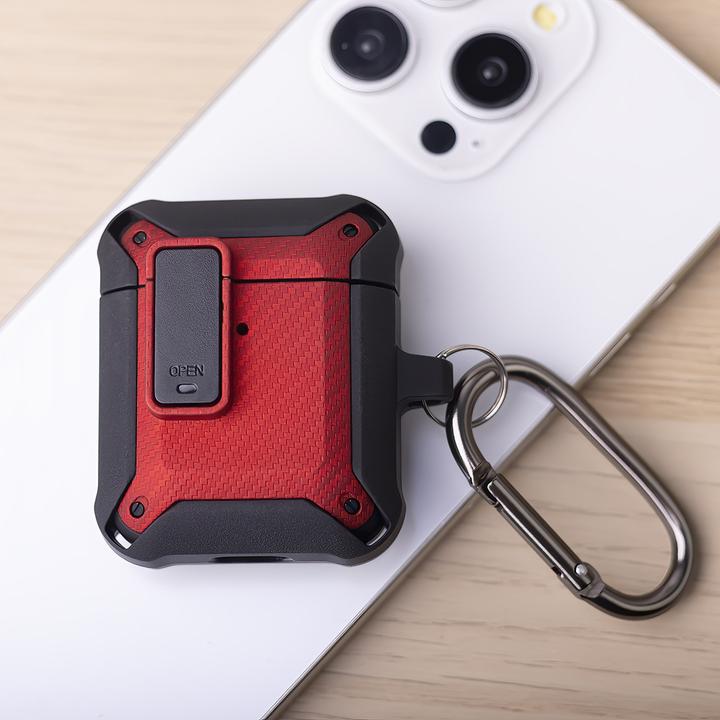 Produktbild OEM Tasche für Airpods / Airpods 2 Nitro rot (Kopfhörer Tasche)