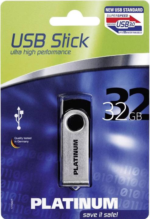 Image du produit BestMedia Lecteur USB Platinum HighSpeed TWS (32 Go, USB-A)