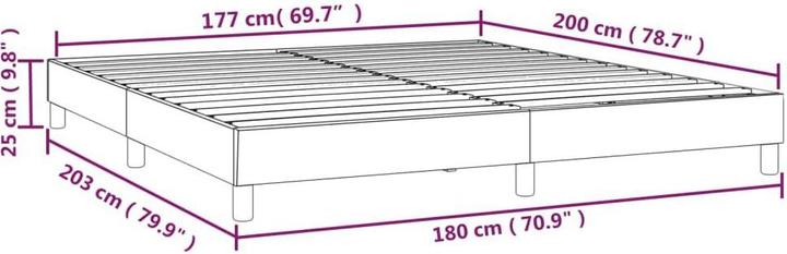 Image du produit vidaXL Boxspringbettgestell (180 x 200 cm)