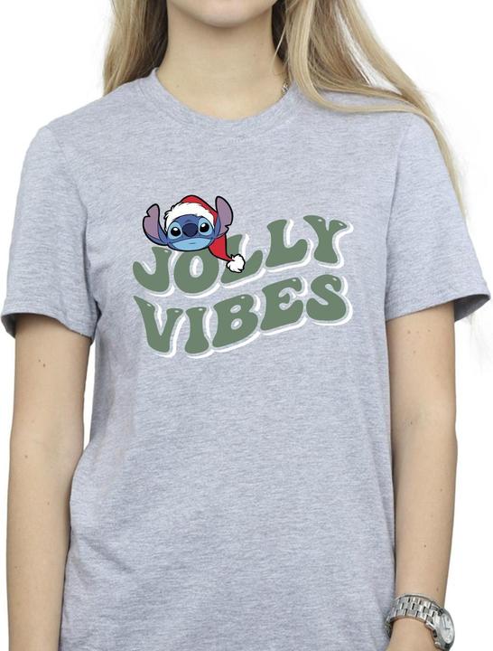 Immagine prodotto Disney Lilo & Stitch Jolly Chilling Vibes Maglietta Ampia Donna (S)