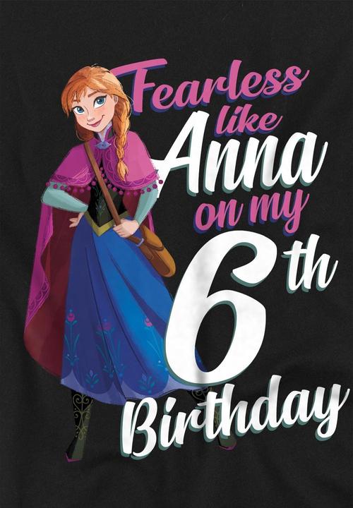 Produktbild Disney Frozen Fearless Like Anna TShirt 6 Geburtstag (128)
