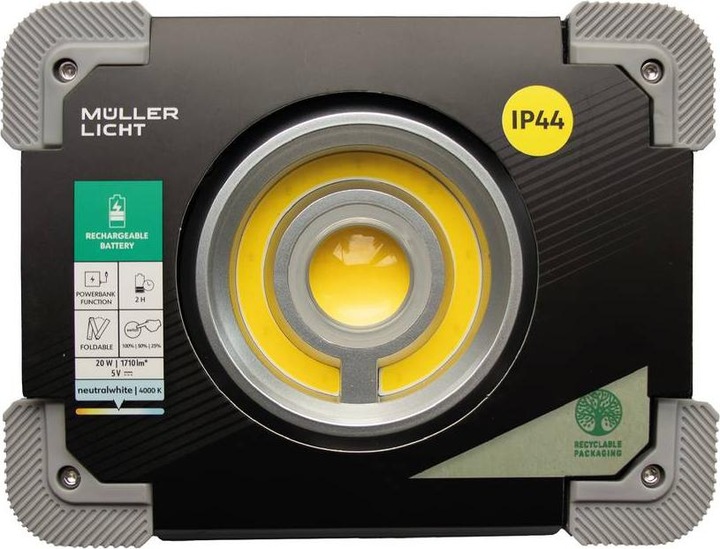 Produktbild Müller Licht LED Akku-Arbeitsstrahler Dallas 20 W (22000 lm)