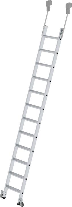 Produktbild Munk Stufen-Regalleiter fahrbar 12 Stufen (Regalleiter, 319 cm)