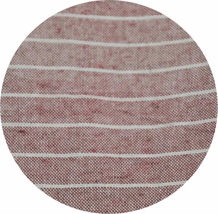 Image du produit Casativo Couverture de canapé rayée, 80% coton et 20% polyester, bordeaux, 255 x 260 cm