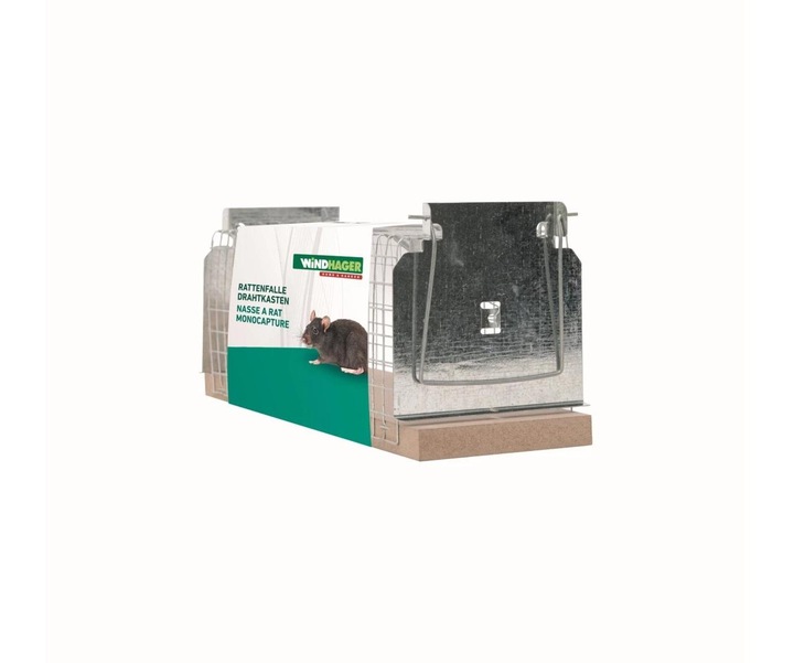 Actual product image Windhager Wire box rat trap 29.5x10.5x12.5cm