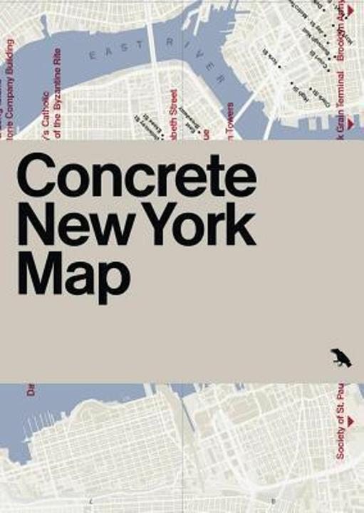 Produktbild Concrete New York Map: Guide to Concrete and Brutalist Architecture in New York City