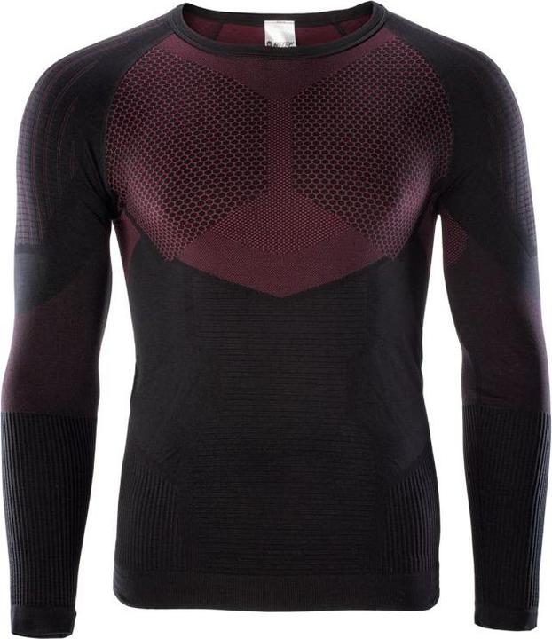 Immagine prodotto Hi-Tec Felpa Thermoactive Underwear Hino Top da uomo in nero e rosso, taglia XL (XL, XXL)