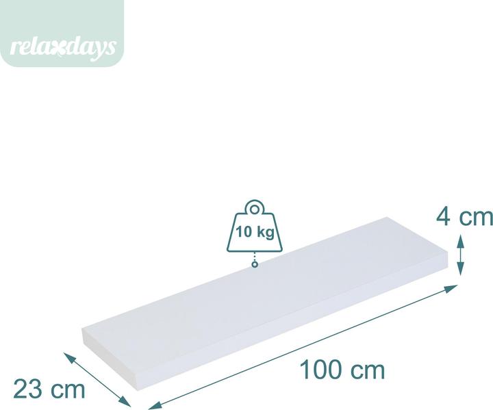 Actual product image Relaxdays 3x wall shelf (100 x 23 x 4 cm)