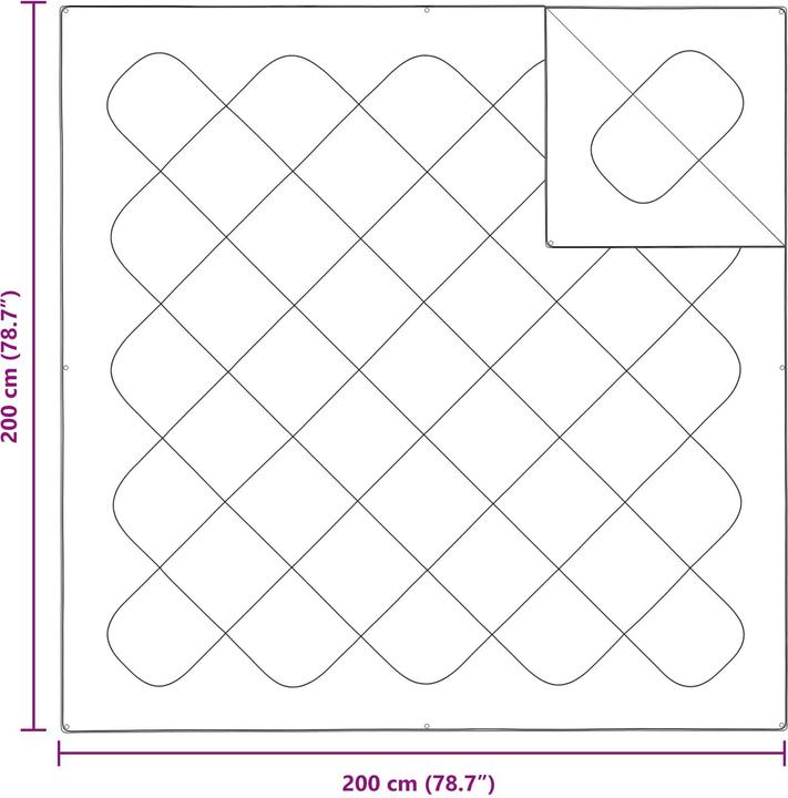 Image du produit vidaXL Bettwäsche-Set (Parure de lit, 200 x 200 cm, 60 x 60 cm)