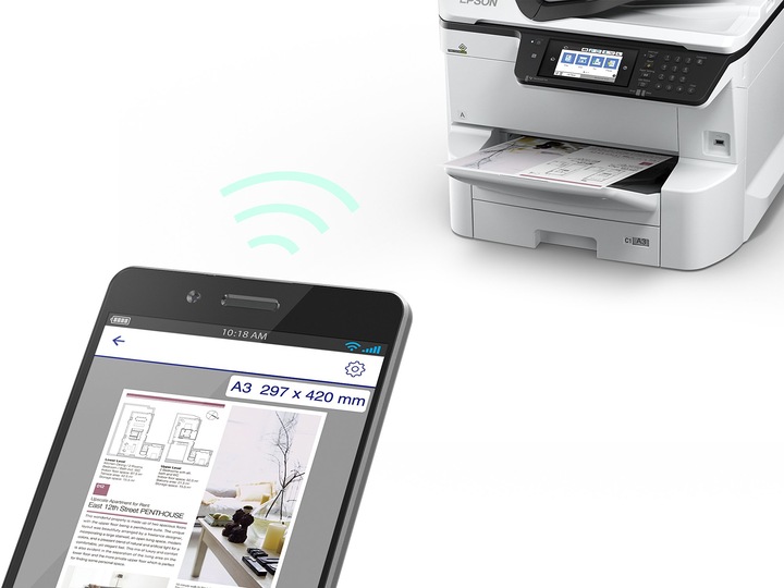 Produktbild Epson WorkForce Pro WF-C8690DTWFC - Multifunktionsdrucker - Farbe - Tintenstrahl - A3 (Tintenpatrone, Farbe)