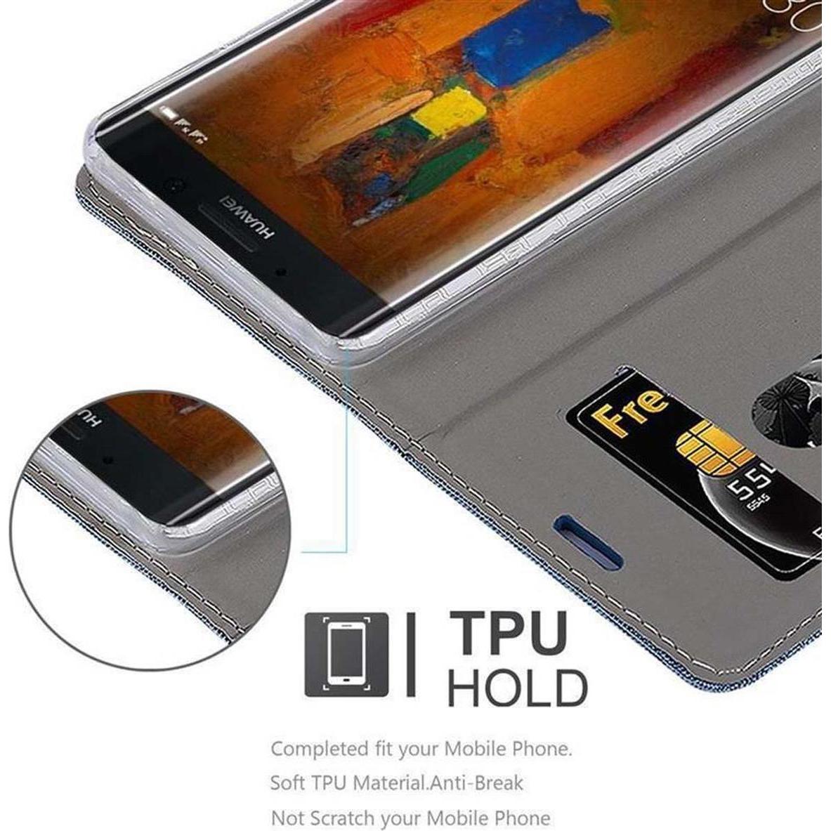 Thumbnail - Cadorabo Book Jeans Optik Cover (Huawei Mate 9 Pro), Smartphone Hülle, Blau